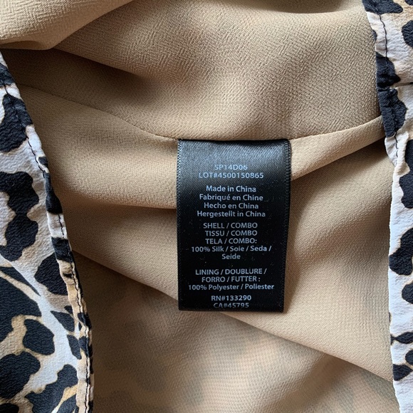 Rachel Zoe Midi silk Leopard Cheetah print Dress - Picture 8 of 8